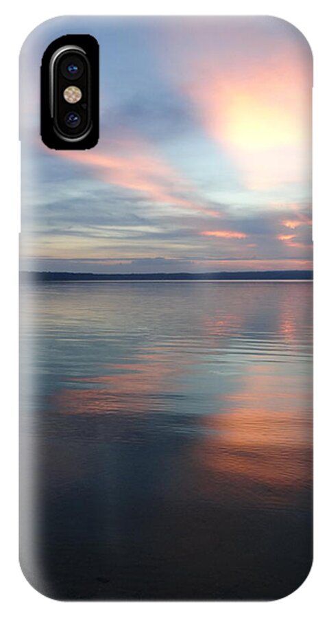 Sunset iPhone X Case featuring the photograph Burt Lake Sunset by Kathleen Luther
