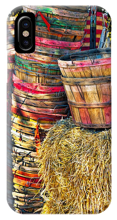 Orchard iPhone X Case featuring the photograph Bushel Baskets by Richard Lynch