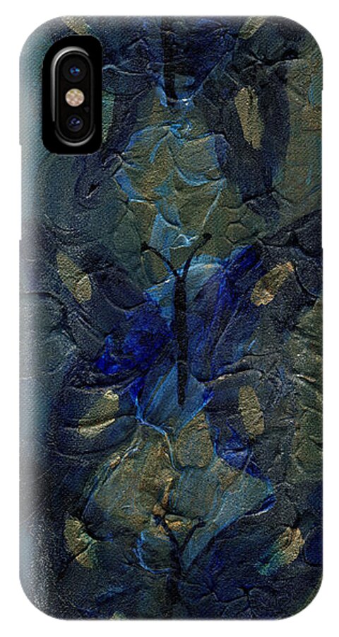 Butterfly iPhone X Case featuring the painting Butterflies of Past by Julia Stubbe