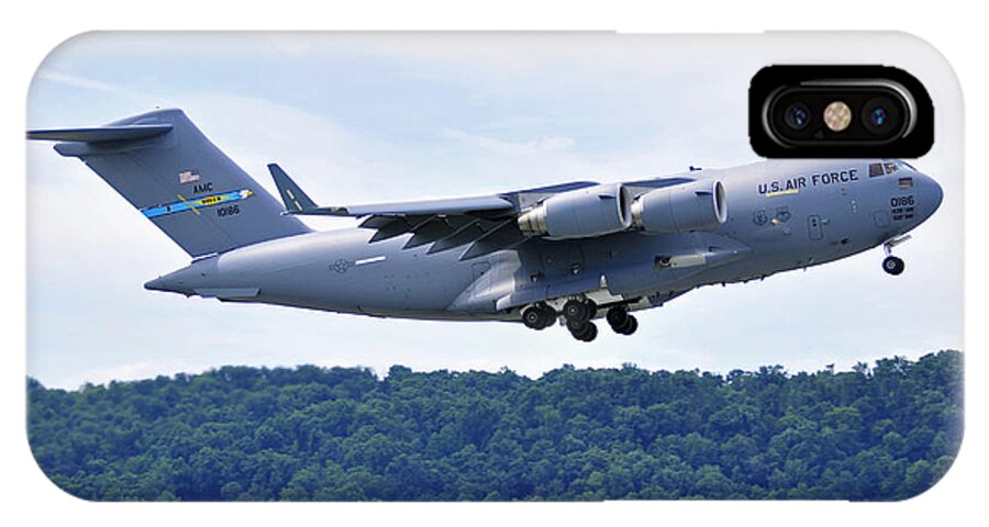 Aviation iPhone X Case featuring the photograph C17a Globemaster IIi by Dan Myers