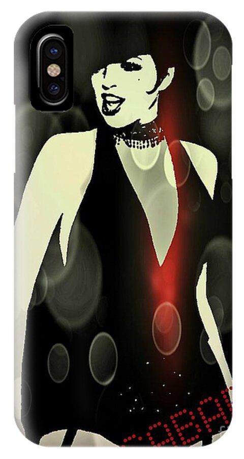 Cabaret iPhone X Case featuring the digital art Cabaret by Binka Kirova