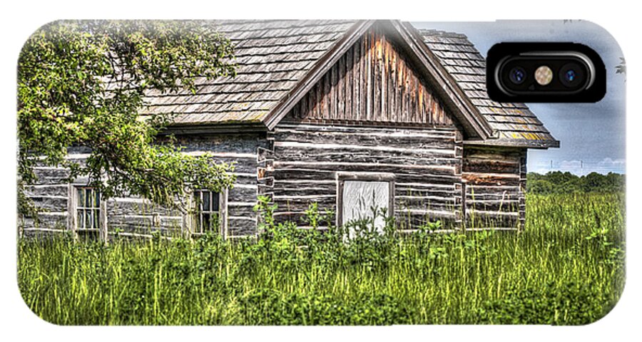 Cabin iPhone X Case featuring the photograph Cabin 1 by Deborah Klubertanz