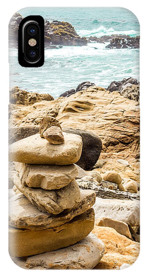 Cairn iPhone X Case featuring the photograph Cairn by Suzanne Luft