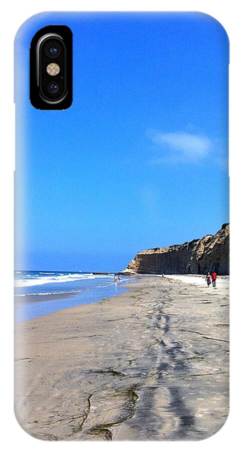 California iPhone X Case featuring the photograph California Beach Hike by Angela Bushman