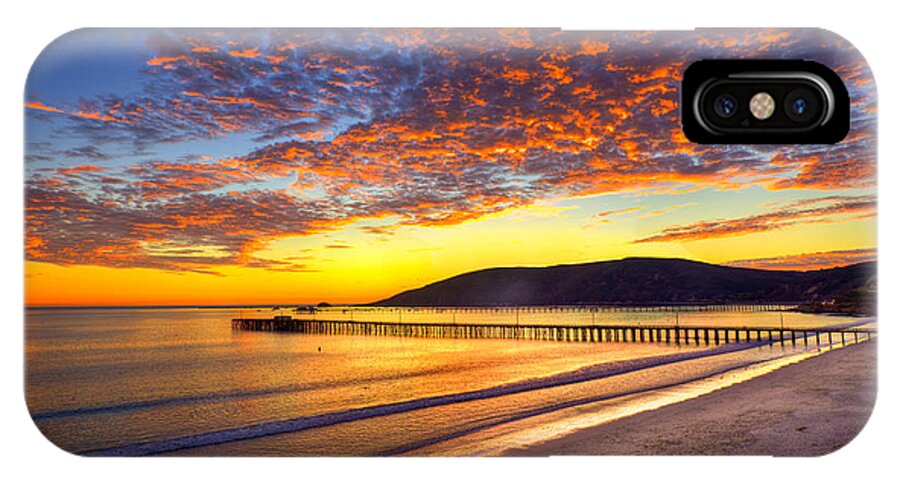 Seascape iPhone X Case featuring the photograph Avila Beach Sunset #1 by Mimi Ditchie
