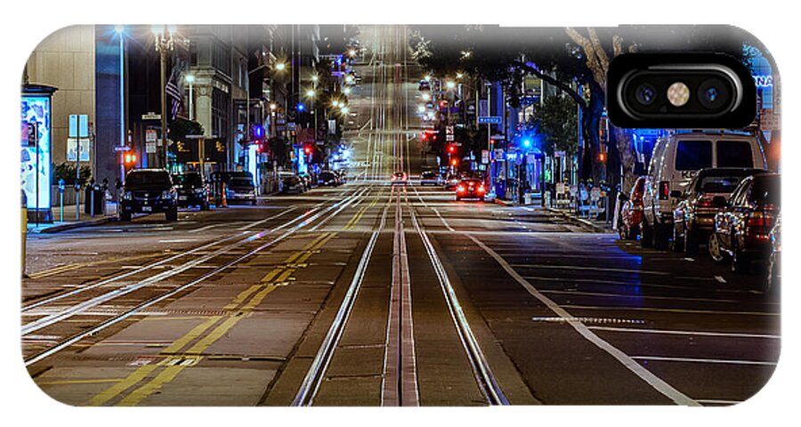 California Street iPhone X Case featuring the photograph California Street by Mike Ronnebeck