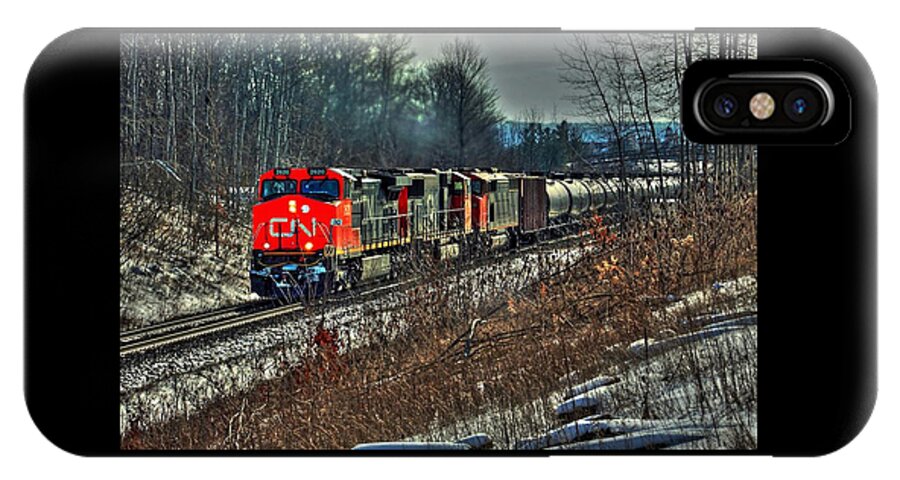 Canadian National Railway iPhone X Case featuring the photograph Canadian National Railway by Karl Anderson