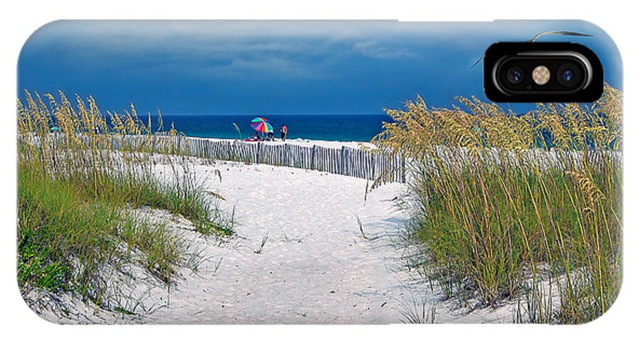 Sand Dune iPhone X Case featuring the photograph Carefree Days by the Sea by Marie Hicks