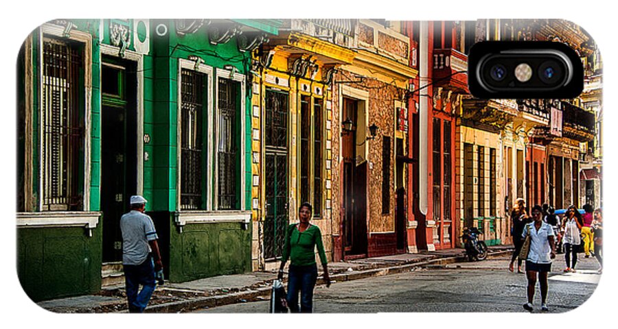 Cuba iPhone X Case featuring the photograph Central Havana by Patrick Boening