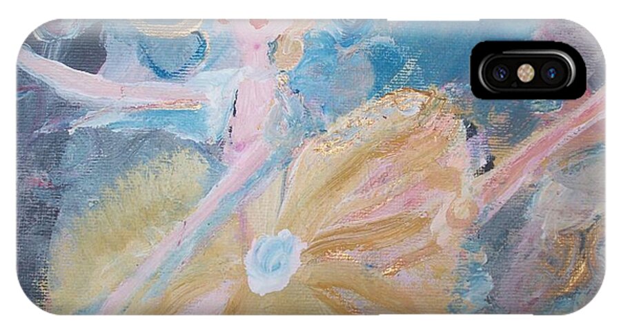 Ballet iPhone X Case featuring the painting Changement Ballet by Judith Desrosiers