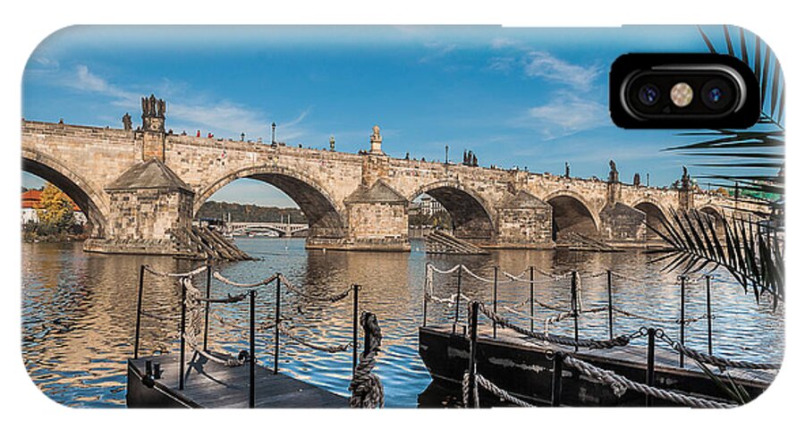 Europe iPhone X Case featuring the photograph Charles Bridge by Sergey Simanovsky