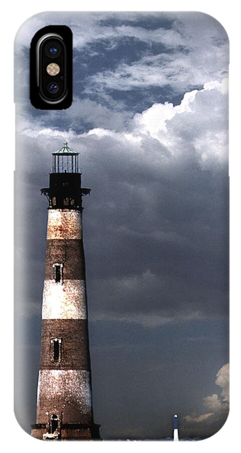 Lighthouses iPhone X Case featuring the photograph Charleston Lights by Skip Willits