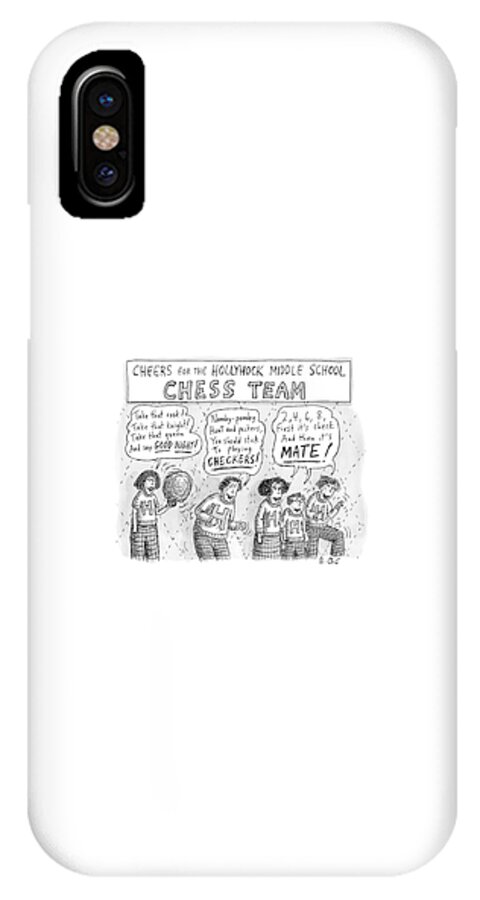 Cheers From The Hollyhock Middle School Chess iPhone X Case