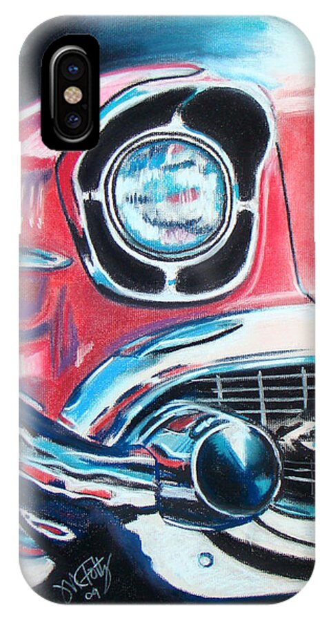 Bus iPhone X Case featuring the painting Chevy Style by Michael Foltz