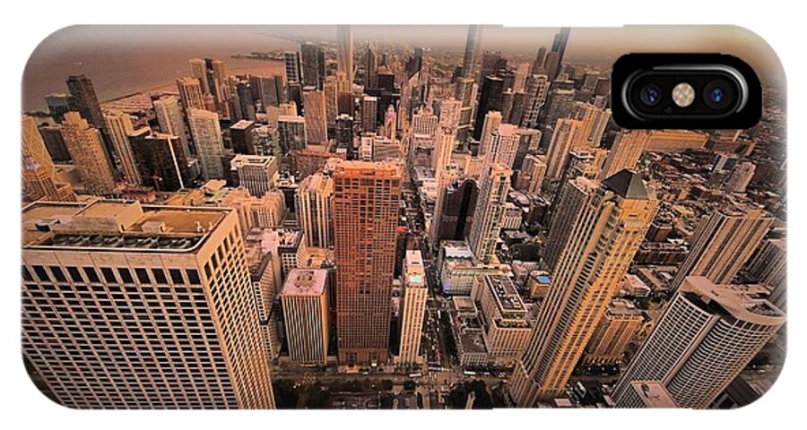 Architectural Art iPhone X Case featuring the photograph Chicago Skyline by Robert McCubbin