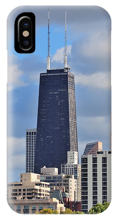 Chicago iPhone X Case featuring the photograph Chicago Hancock building by Songquan Deng