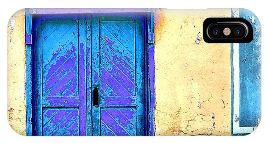 Door iPhone X Case featuring the photograph Cimarron Door by Jacqui Binford-Bell