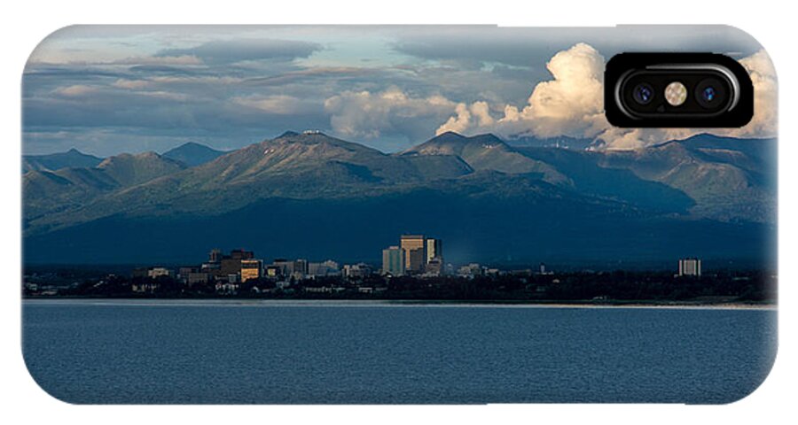 City iPhone X Case featuring the photograph City of Anchorage by Andrew Matwijec