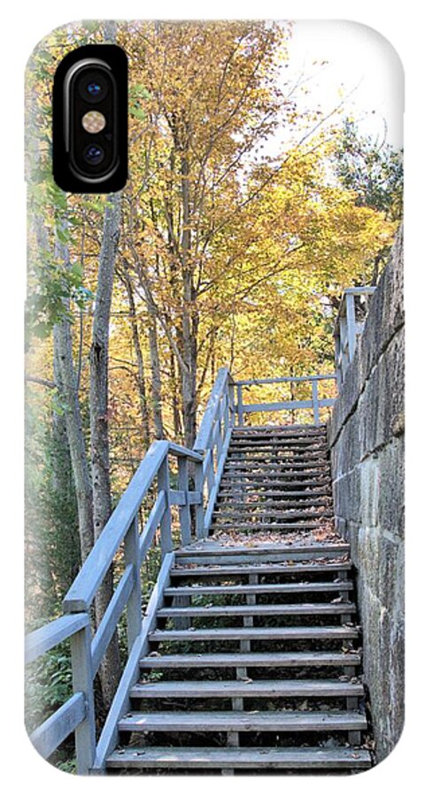 Rideau Canal iPhone X Case featuring the photograph Climing into Autumn by Valerie Kirkwood