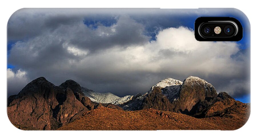 Las Cruces iPhone X Case featuring the photograph Clouds and More Clouds by Vivian Christopher