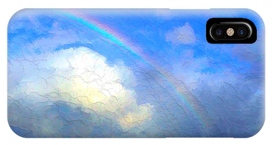 Clouds iPhone X Case featuring the painting Clouds in Ireland by Bruce Nutting