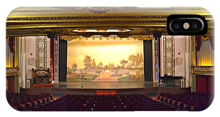 Americana iPhone X Case featuring the photograph Coleman Theatre by Cat Rondeau