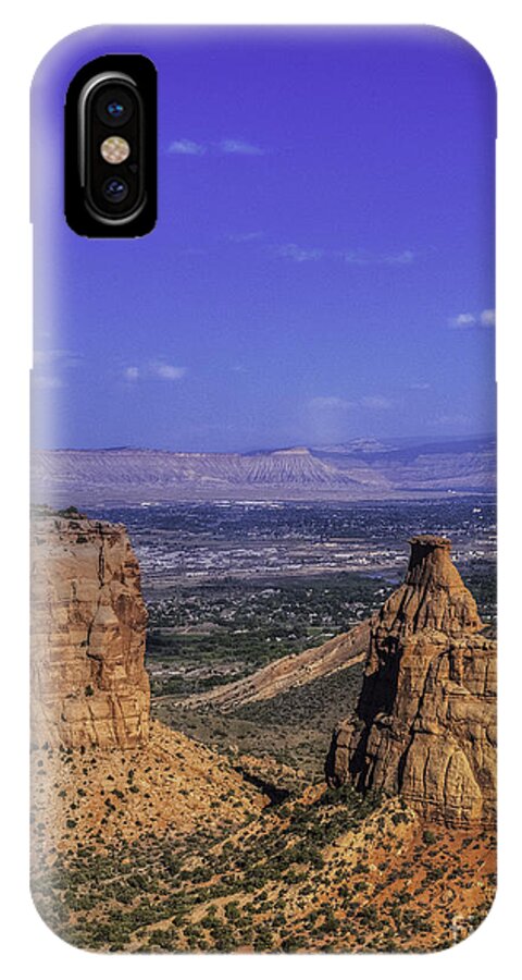 Color Landscape iPhone X Case featuring the photograph Colorado Nat Monument by David Waldrop