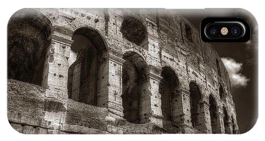 Rome iPhone X Case featuring the photograph Colosseum Wall by Michael Kirk