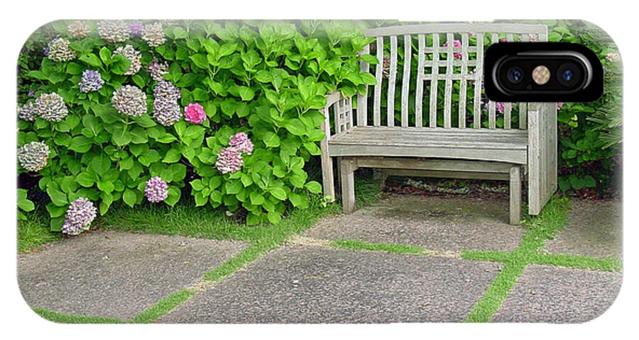 Garden iPhone X Case featuring the photograph Come Sit a Spell by Suzanne Gaff