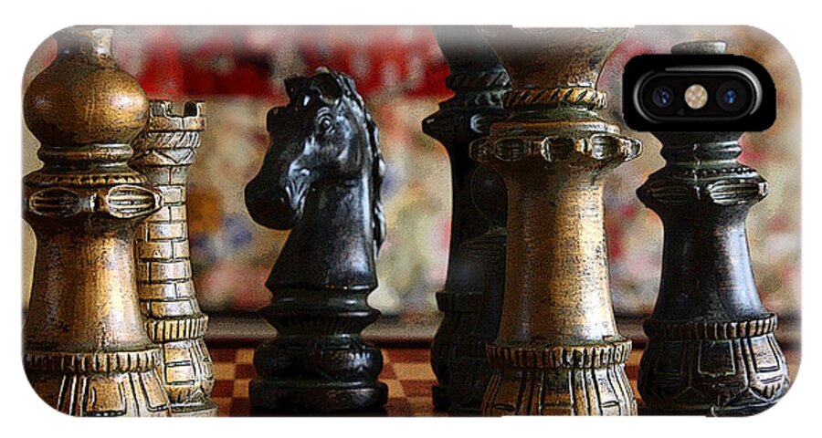 Chess iPhone X Case featuring the photograph Confrontation by Joe Kozlowski