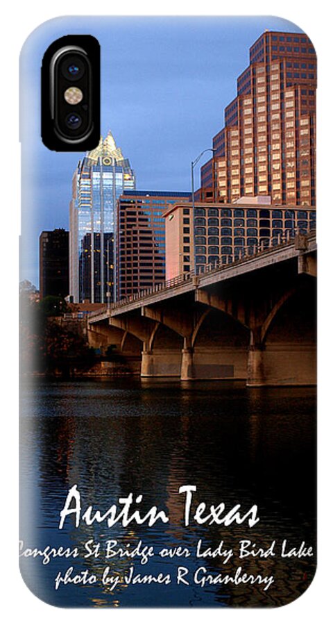 Congress iPhone X Case featuring the photograph Congress St Bridge by James Granberry