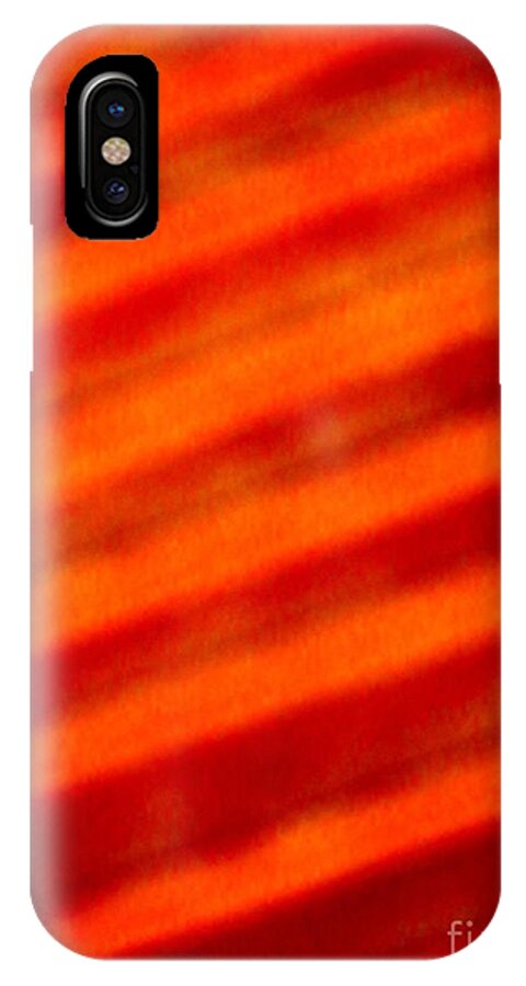 Corrugated iPhone X Case featuring the photograph Corrugated Orange by Tim Townsend