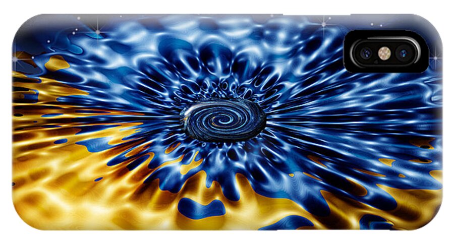 Celestial iPhone X Case featuring the digital art Cosmic Confection by Wendy J St Christopher