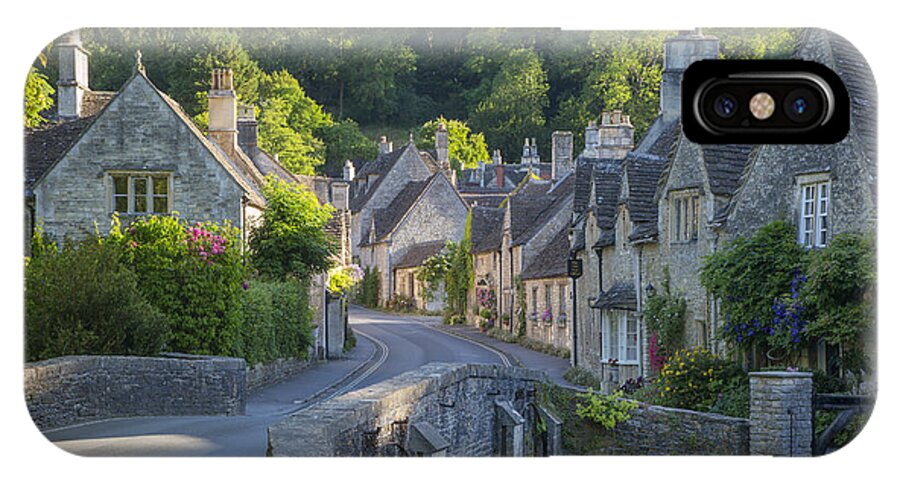 Castle Combe iPhone X Case featuring the photograph Cotswold Village by Brian Jannsen