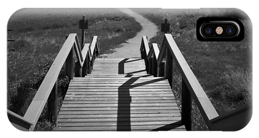 Stairwell iPhone X Case featuring the photograph Coulee Stairs by Donald S Hall