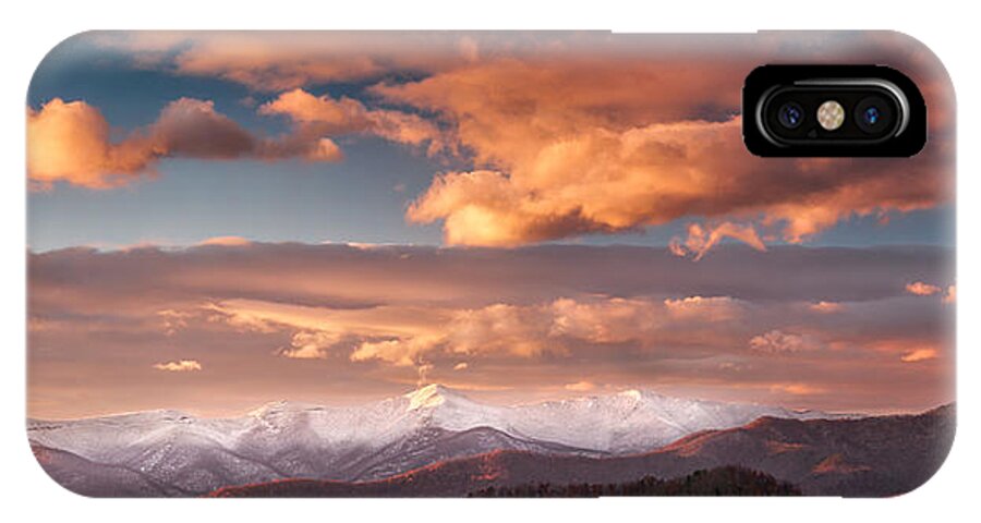 Asheville iPhone X Case featuring the photograph Craggy Snow by Joye Ardyn Durham
