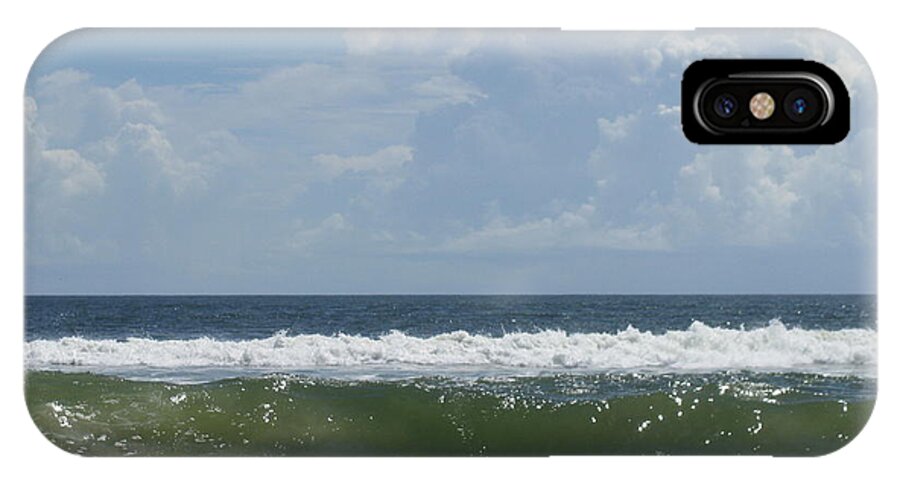 Landscape iPhone X Case featuring the photograph Cresting Wave by Ellen Meakin