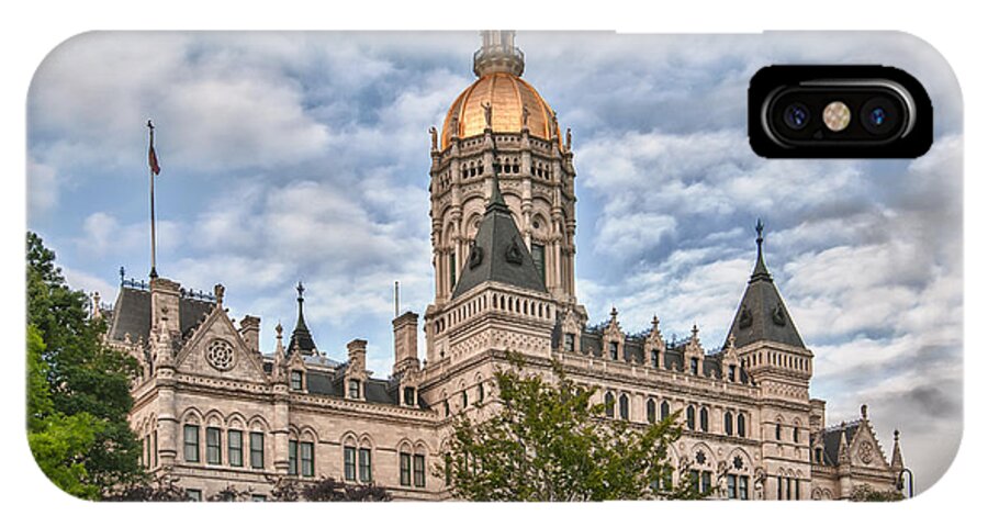 Buildings iPhone X Case featuring the photograph CT State Capitol Building by Guy Whiteley
