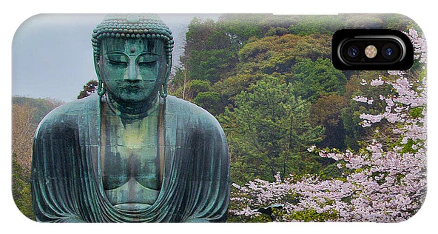 Japan iPhone X Case featuring the photograph Daibutsu Buddha by Alan Toepfer