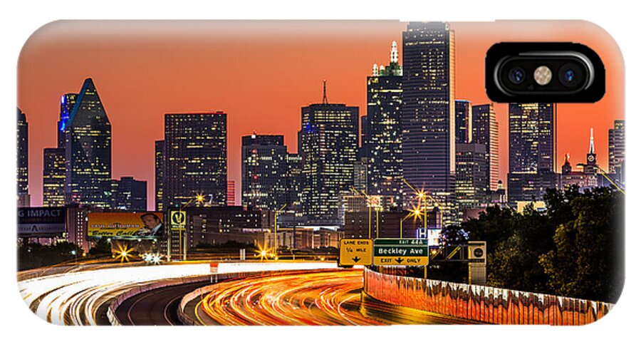 America iPhone X Case featuring the photograph Dallas Sunrise by Mihai Andritoiu