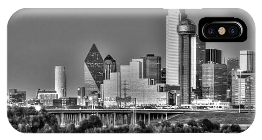 Dallas iPhone X Case featuring the photograph Dallas the new Gotham City by Jonathan Davison