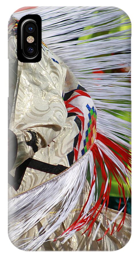 american Indian iPhone X Case featuring the photograph Dancing for the Ancestors by Kate Purdy