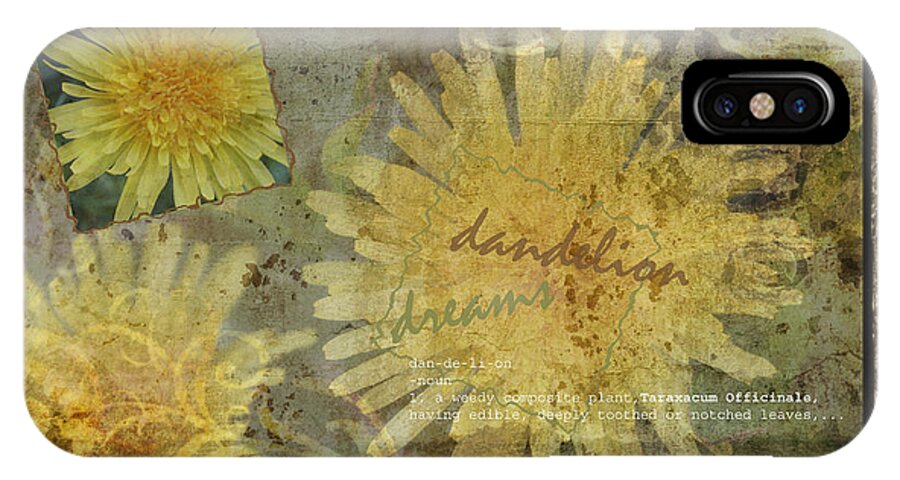 Dandelion Dreams iPhone X Case featuring the photograph Dandelion Dreams by Terri Harper