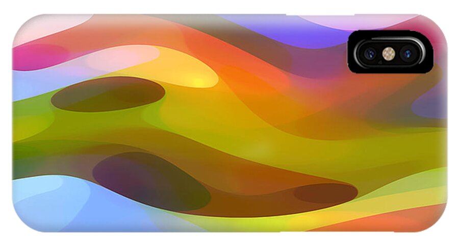Abstract Art iPhone X Case featuring the painting Dappled Light 10 by Amy Vangsgard