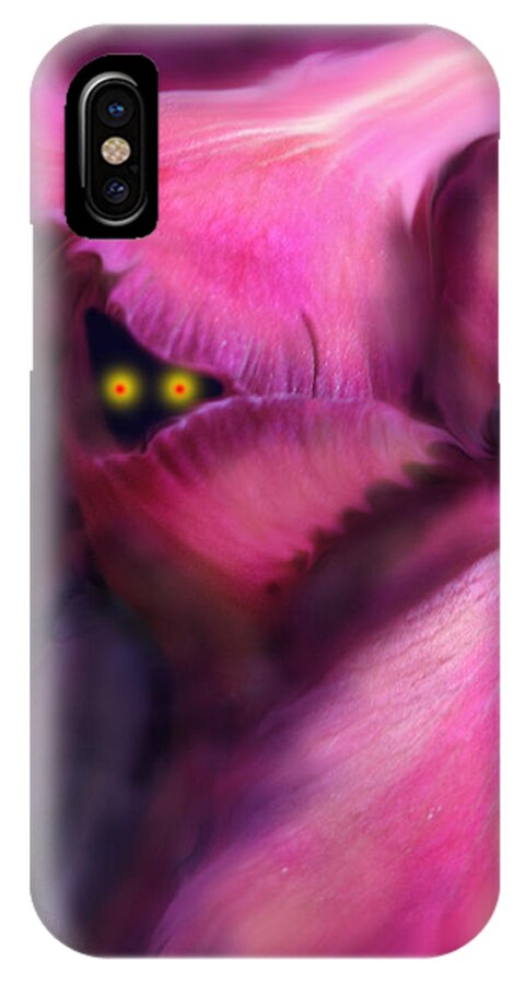 Eyes iPhone X Case featuring the photograph Dark And Mysterious by Ian MacDonald