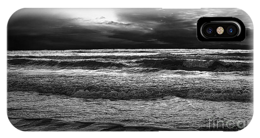 Beach iPhone X Case featuring the photograph Dark Sea by Jerry Hart