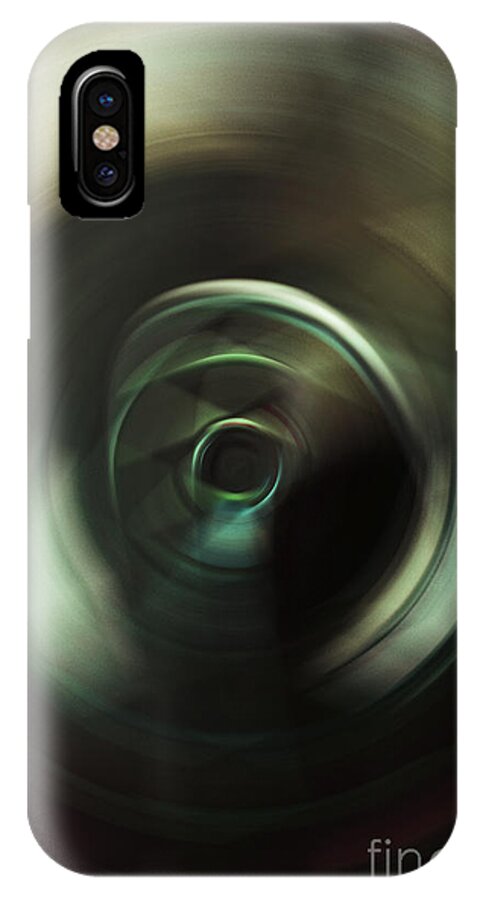 Abstract iPhone X Case featuring the photograph Darkness and Light by Kate Purdy