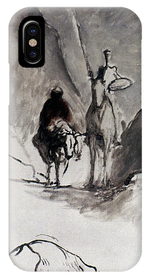 1867 iPhone X Case featuring the photograph Daumier: Don Quixote by Granger