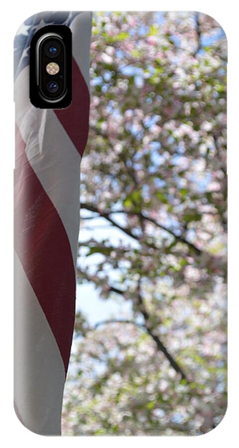 Flag iPhone X Case featuring the photograph D.c. by Meganne Peck