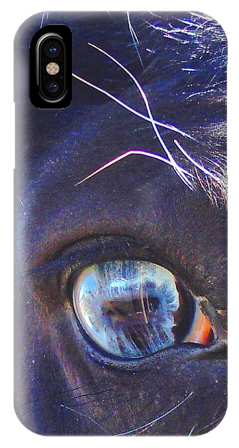 Horse iPhone X Case featuring the photograph Deeper Into Ojo Sarco by Anastasia Savage Ealy